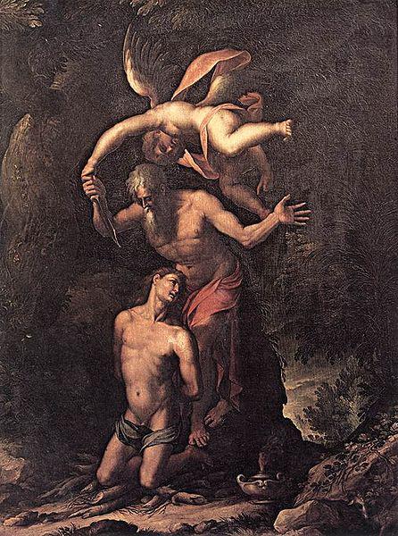 Jacopo Ligozzi Sacrifice of Isaac Spain oil painting art